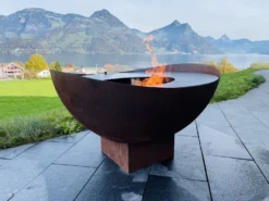 Feuerschale Feu Du Jardin WAVE, Rost -GrillMeister Verkaufsgeschäft 01 gartenfeuer wave rost optik scaled