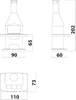 Grillkamin Wellfire NOVA Weiß Mit Betonhaube -GrillMeister Verkaufsgeschäft 1232 1