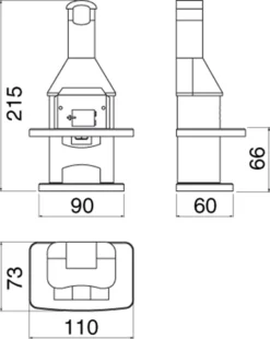 Grillkamin Wellfire NOVA QUATTRO 4 In 1 Weiß Mit Betonhaube -GrillMeister Verkaufsgeschäft 1237 1