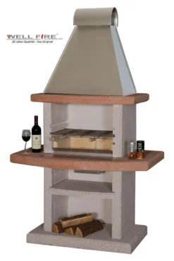 Grillkamin Wellfire NOVERA Mit Edelstahlhaube