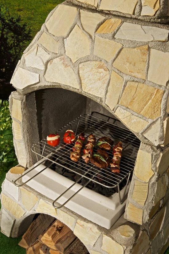 Grillkamin Wellfire LANDAU Rot-braun Mit Natursteinverkleidung 5 Grillkamin Wellfire LANDAU Rot-braun Mit Natursteinverkleidung – Bild 5