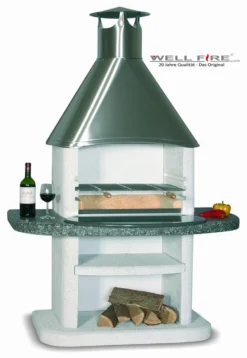 Grillkamin Wellfire ARDEA Mit Edelstahlhaube