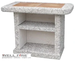 Beistelltisch Für Grillkamin AVANTA Rot-weiß