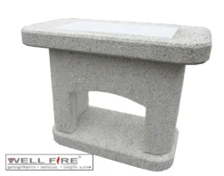 Beistelltisch Für Grillkamin NOVA Weiß