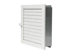 Warmluftgitter Stahl Weiß