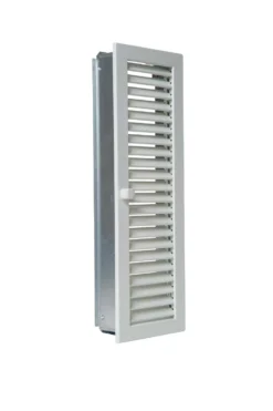 Warmluftgitter Stahl Hochkant Weiß