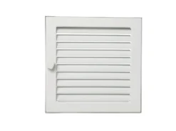 Warmluftgitter Putzbündig Weiß