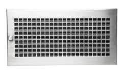 Warmluftgitter 45 X 23 Cm Schwarz Designblende D3 Edelstahl Matt