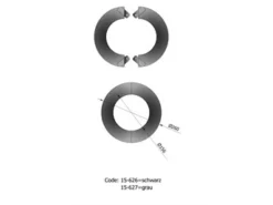 Wandrosette Rauchrohr Stahl Zweiteilig Randbreite 52 Mm Ø 155 Mm Hellgrau -GrillMeister Verkaufsgeschäft 143a4454b9590e0d606499eeb5abffe1