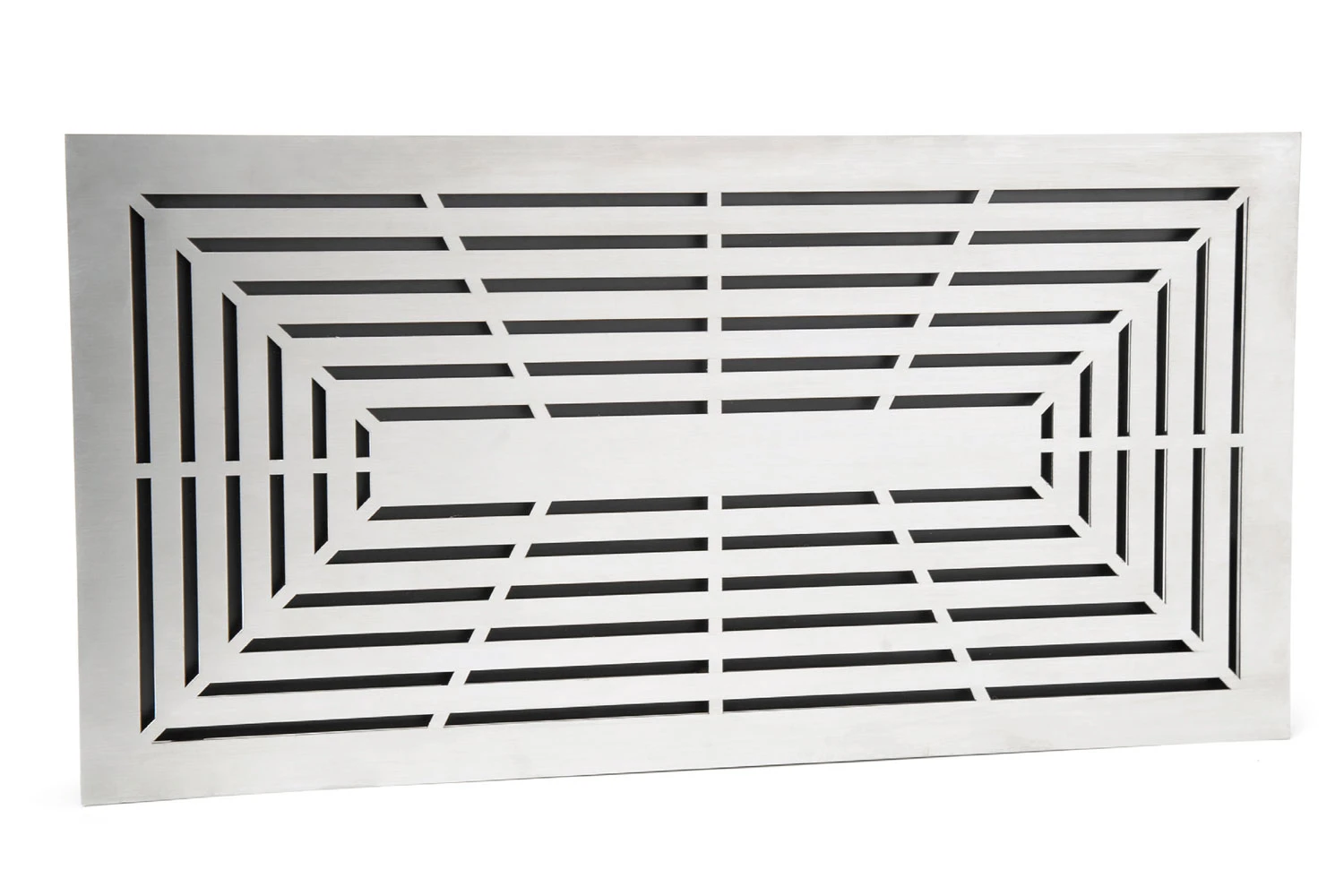 Design Lüftungsgitter 45 X 23 Cm Mit Einbaurahmen Edelstahl Matt - Schwarz 1 Design Lüftungsgitter 45 X 23 Cm Mit Einbaurahmen Edelstahl Matt - Schwarz