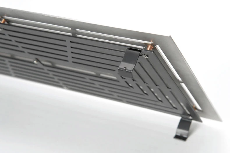 Design Lüftungsgitter 45 X 23 Cm Mit Einbaurahmen Edelstahl Matt - Schwarz 4 Design Lüftungsgitter 45 X 23 Cm Mit Einbaurahmen Edelstahl Matt - Schwarz – Bild 4