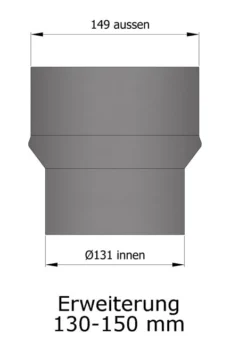 Erweiterung Rauchrohr Stahl Hellgrau, Eng-weit -GrillMeister Verkaufsgeschäft 15 933ivevb9y0b3ulf