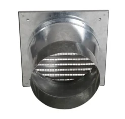 Außenluftgitter 23 X 23 Cm Edelstahl Mit Anschlussstutzen -GrillMeister Verkaufsgeschäft 1512 2