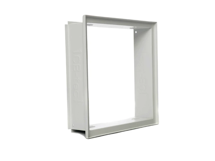 Einbaurahmen Für Lüftungsgitter Putzbündig Weiß 2 Einbaurahmen Für Lüftungsgitter Putzbündig Weiß – Bild 2