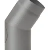 Rauchrohrbogen Stahl 33° Ø 150 Mm Hellgrau Mit Tür