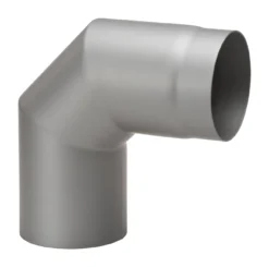 Rauchrohrbogen Stahl 2x 45° Hellgrau