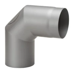 Rauchrohrbogen Stahl 2x 45° Hellgrau Mit Tür -GrillMeister Verkaufsgeschäft 1753 1