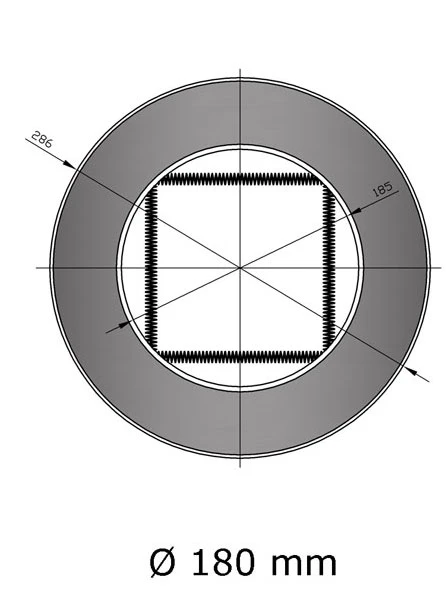 Wandrosette Stahl Mit Feder Hellgrau 3 Wandrosette Stahl Mit Feder Hellgrau – Bild 3