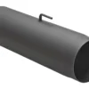 Rauchrohr Stahl 500 Mm Schwarz Mit Drosselklappe
