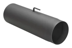 Rauchrohr Stahl 500 Mm Schwarz Mit Drosselklappe