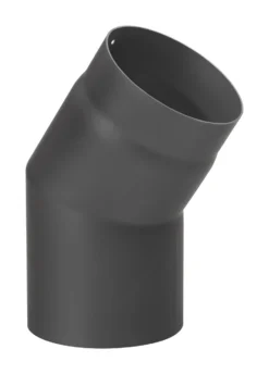 Rauchrohrbogen Stahl 33° Schwarz
