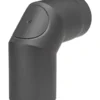 Rauchrohrbogen Stahl 2x 45° Schwarz Mit Tür