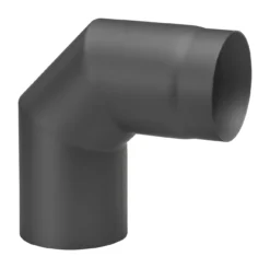 Rauchrohrbogen Stahl 2x 45° Schwarz