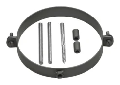 Halteschellen Set Für Rauchrohr Stahl Schwarz