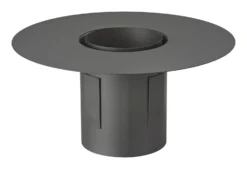 Deckenanschluss Rauchrohr Stahl Ø 150 Mm Schwarz