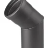 Pellet-Ofenrohrbogen Stahl 45° Schwarz