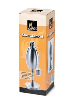 Fire & Deco Öl-Standfackel Oval -GrillMeister Verkaufsgeschäft 21245 fundd l standfackel 26 5 cm oval verpackung