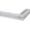 Eck-Luftleiste Für Heizeinsätze Kurzer Schenkel Rechts Weiß