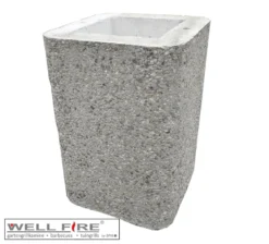 Haubenverlängerung Wellfire Grillkamin NOVA, NOVA Quattro Braun