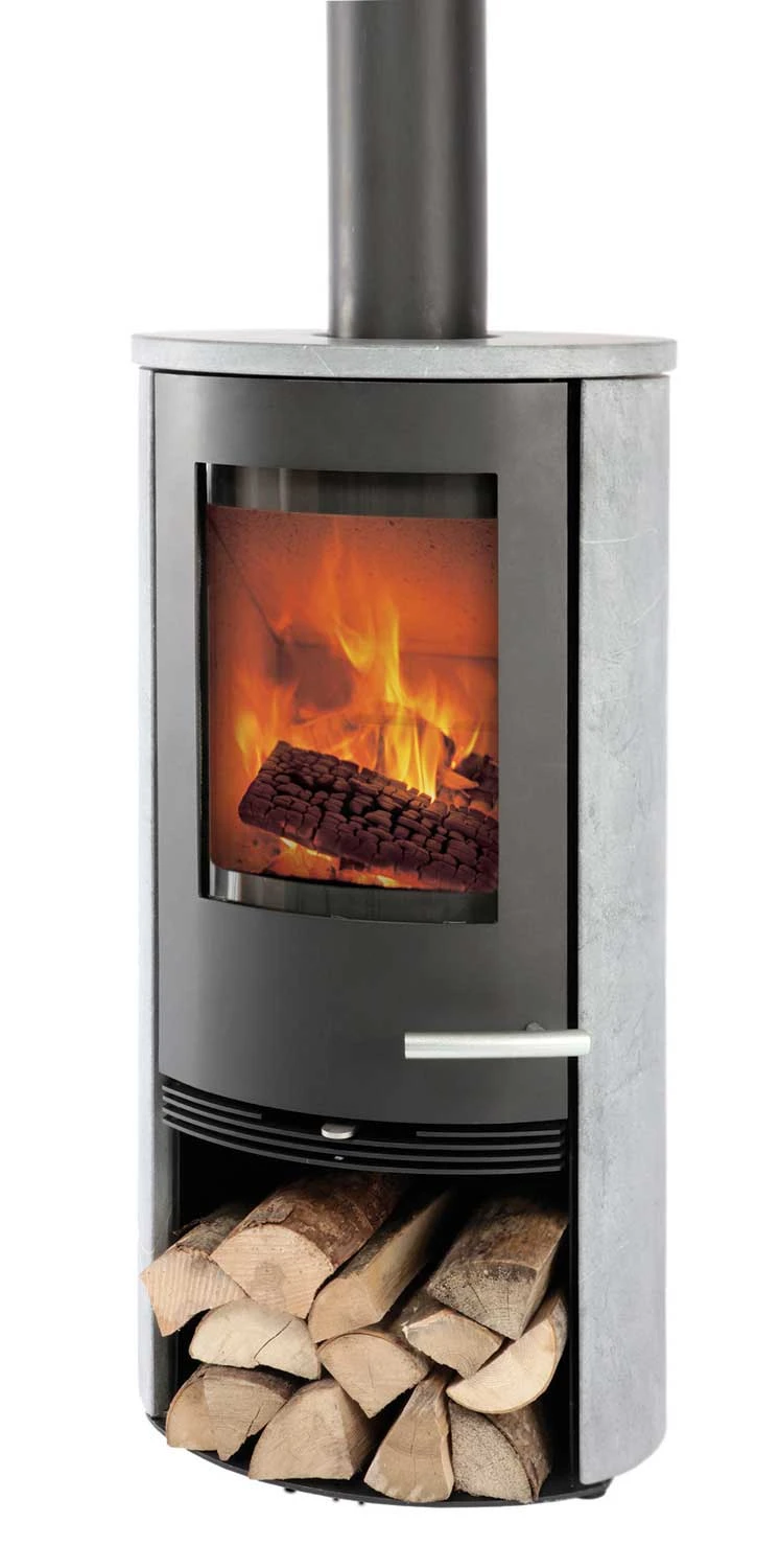 Kaminofen TermaTech TT20Rs Speckstein Schwarz, 5 KW 1 Kaminofen TermaTech TT20Rs Speckstein Schwarz, 5 KW