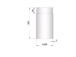 Rauchrohr Stahl 250 Mm Unlackiert -GrillMeister Verkaufsgeschäft 26 110 250mmar9bigw30aahl