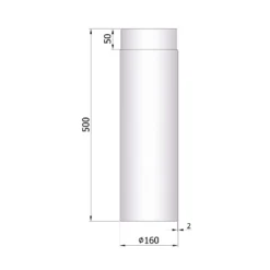 Rauchrohr Stahl 500 Mm Unlackiert -GrillMeister Verkaufsgeschäft 26 130qnfukbogyoc5b