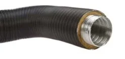 Aluflexrohr Isoliert 0,8 M 5-lagig, Schwarz