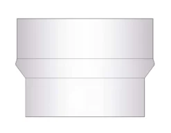 Erweiterung Rauchrohr Stahl Unlackiert, Eng-weit