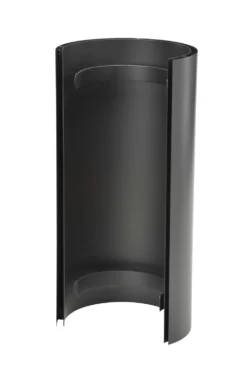 Hitzeschild Doppelwandig Für Rauchrohr Stahl 460 Mm Ø 150 Mm Schwarz