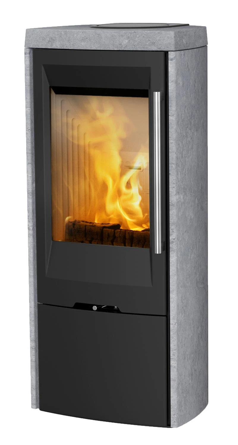 Kaminofen TermaTech TT30S Speckstein Schwarz, 5 KW 2 Kaminofen TermaTech TT30S Speckstein Schwarz, 5 KW – Bild 2