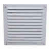 Außenluftgitter 23 X 23 Cm Mit Anschlussstutzen Weiß