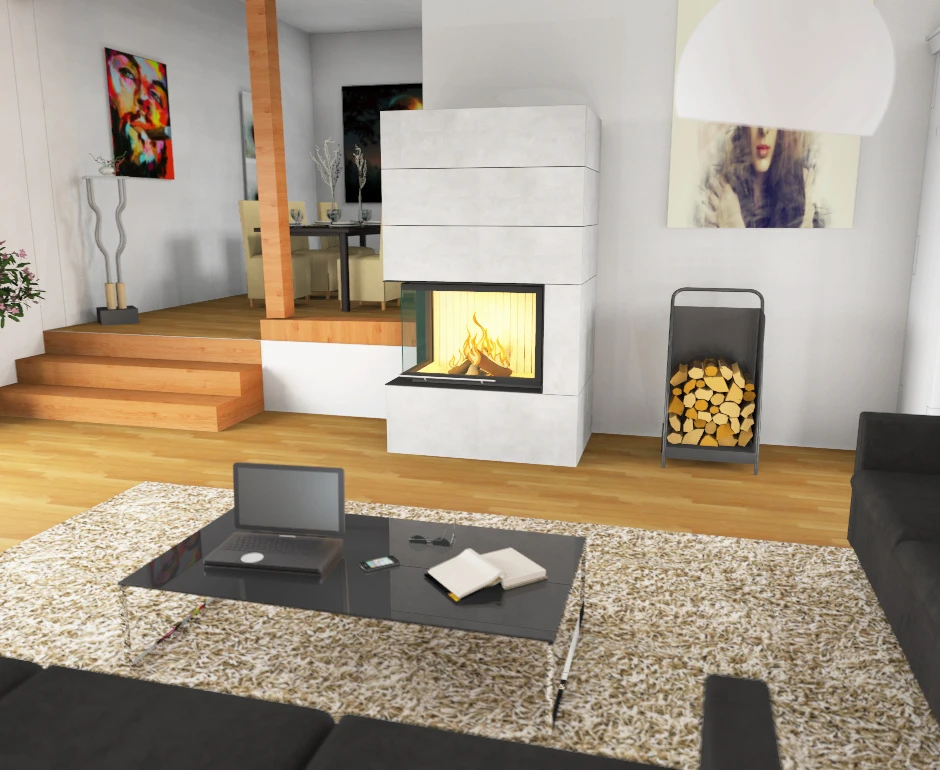 Kaminbausatz Brunner Systemkamin BSK 03 Eck Kamin Links Schiebetür, 12 KW 12 Kaminbausatz Brunner Systemkamin BSK 03 Eck Kamin Links Schiebetür, 12 KW – Bild 12