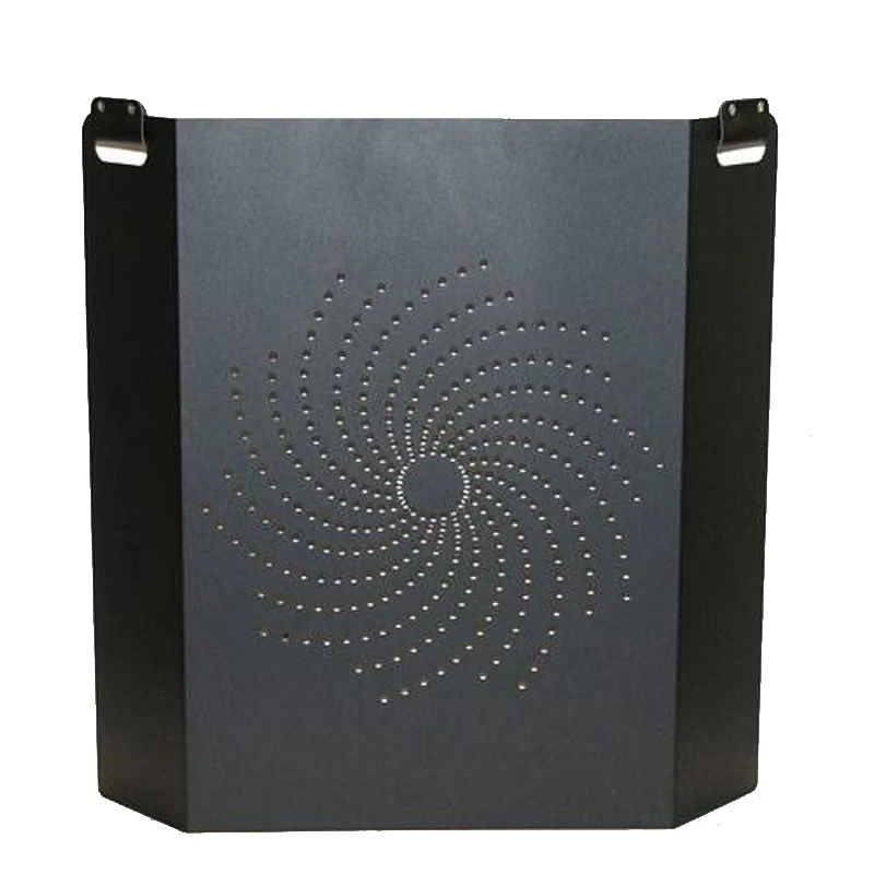 Kamingitter Mit Lochmuster Lienbacher, Schwarz 2 Kamingitter Mit Lochmuster Lienbacher, Schwarz – Bild 2