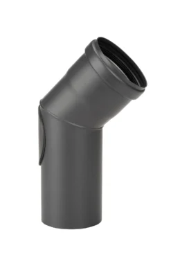 Pellet-Ofenrohrbogen Stahl 45° Schwarz Mit Putztür 6 Pellet-Ofenrohrbogen Stahl 45° Schwarz Mit Putztür -GrillMeister Verkaufsgeschäft 3464 1