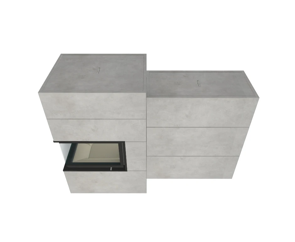 Grundofen Brunner BSG 02 Modul Speicher Stein Nebenstehend, Niedrig 5 Grundofen Brunner BSG 02 Modul Speicher Stein Nebenstehend, Niedrig – Bild 5