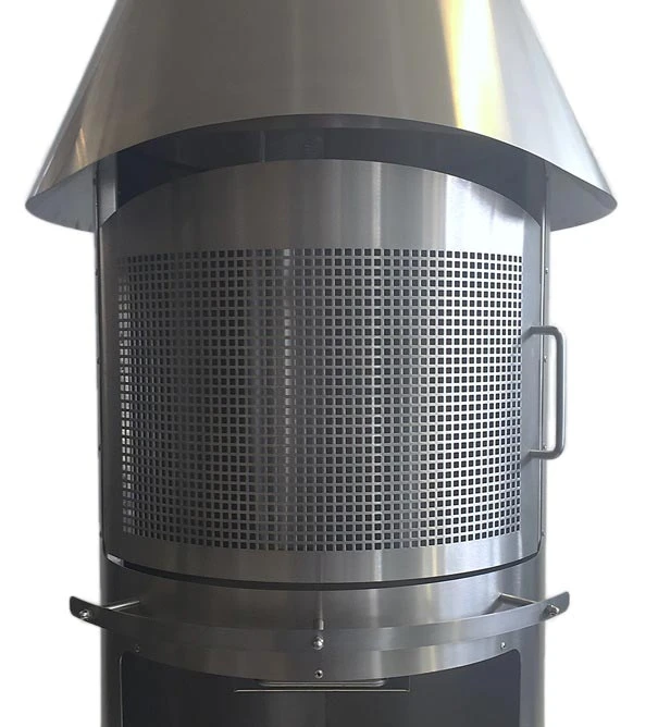 Funkenschutztür Grillkamin Firestar CLASSIC 800, Edelstahl 2 Funkenschutztür Grillkamin Firestar CLASSIC 800, Edelstahl – Bild 2