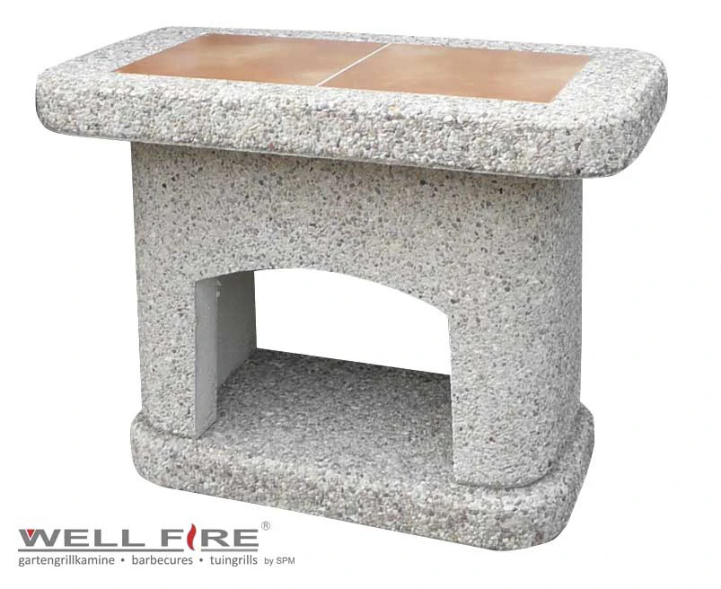 Beistelltisch Für Grillkamin NOVA Braun 2 Beistelltisch Für Grillkamin NOVA Braun – Bild 2