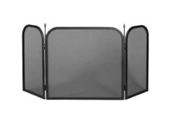 Kamingitter Stahl Lienbacher, 3-teilig Anthrazit