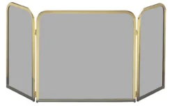 Kamingitter Glas Messing Lienbacher, 3-teilig