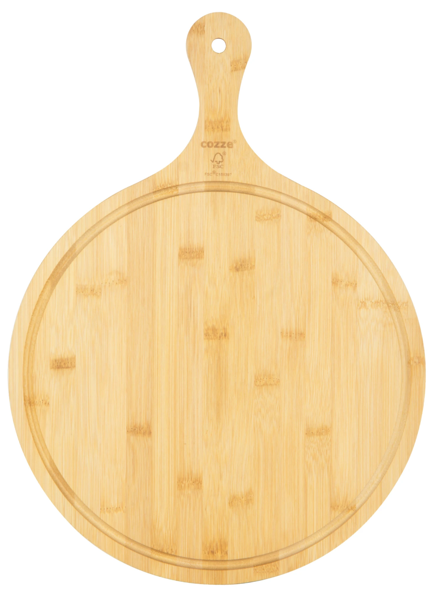 Cozze Pizzabrett ø 350 X 20 Mm Bambus FSC C158397 1 Cozze Pizzabrett ø 350 X 20 Mm Bambus FSC C158397